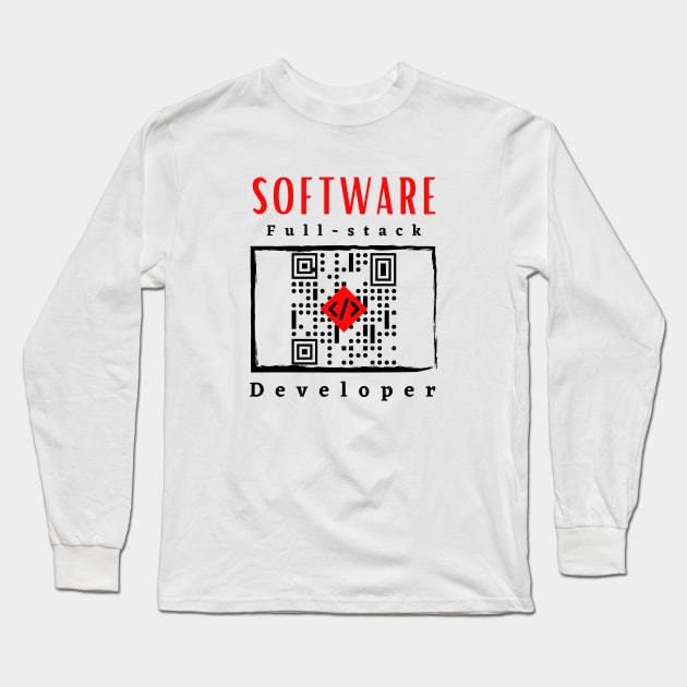 Software Full- Stack Developer motivational design Long Sleeve T-Shirt by Digital Mag Store